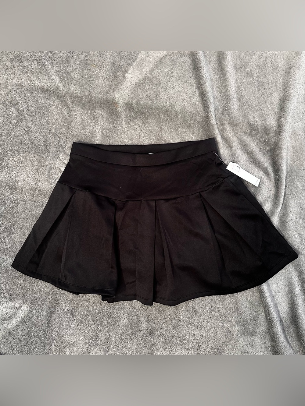 NWT No Comment Junior’s Black Pleated Tennis Sports Skirt Skort - Juniors Large